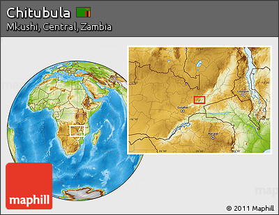 Physical Location Map of Chitubula