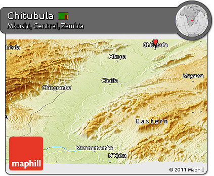 Physical Panoramic Map of Chitubula