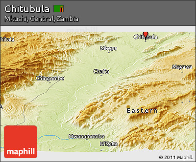 Physical Panoramic Map of Chitubula