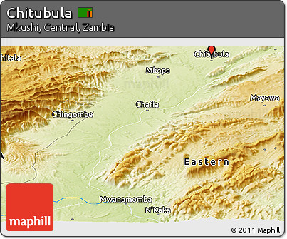 Physical Panoramic Map of Chitubula