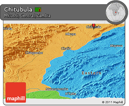 Political Panoramic Map of Chitubula