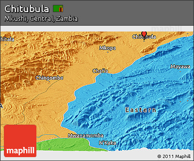 Political Panoramic Map of Chitubula