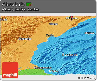 Political Panoramic Map of Chitubula