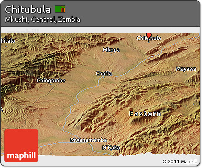 Satellite Panoramic Map of Chitubula