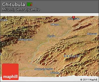 Satellite Panoramic Map of Chitubula