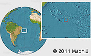 Satellite Location Map of the area around 14° 26' 6" S, 30° 31' 29" W