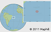 Savanna Style Location Map of the area around 14° 26' 6" S, 30° 31' 29" W