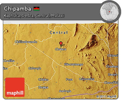 Physical 3D Map of Chipamba