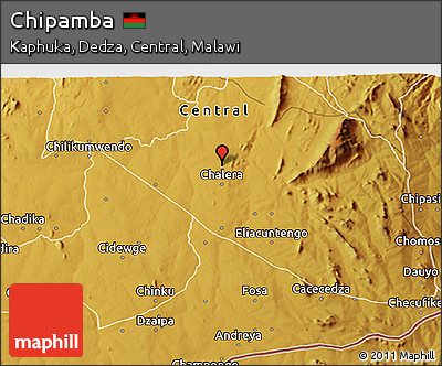 Physical 3D Map of Chipamba