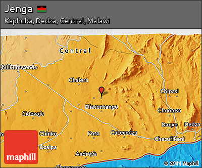 Political 3D Map of Jenga