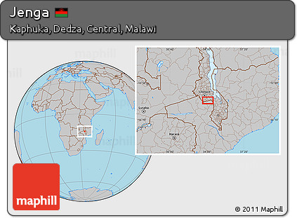 Gray Location Map of Jenga