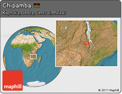 Satellite Location Map of Chipamba