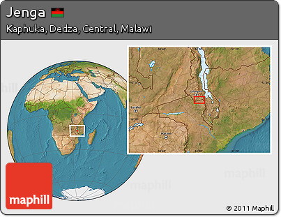 Satellite Location Map of Jenga