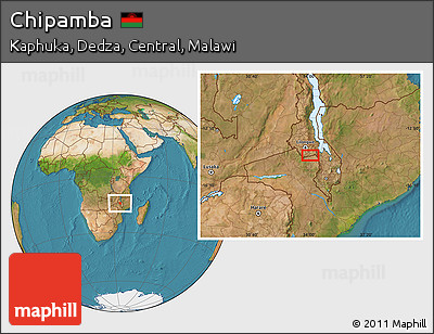 Satellite Location Map of Chipamba