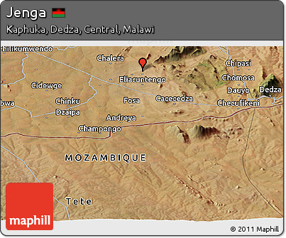 Satellite Panoramic Map of Jenga