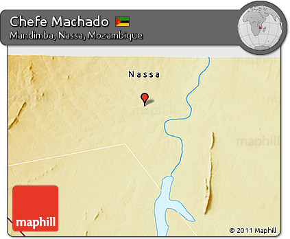 Physical 3D Map of Chefe Machado