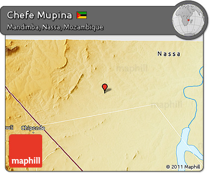 Physical 3D Map of Chefe Mupina