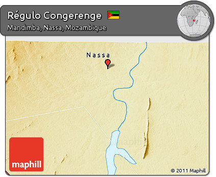 Physical 3D Map of Régulo Congerenge