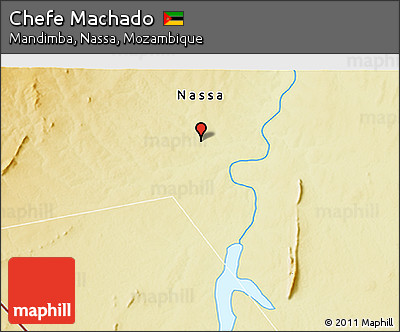Physical 3D Map of Chefe Machado