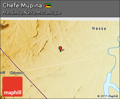 Physical 3D Map of Chefe Mupina