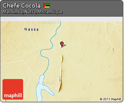 Physical 3D Map of Chefe Cocola