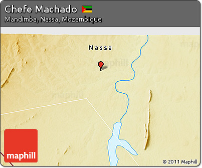Physical 3D Map of Chefe Machado