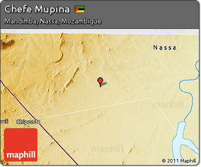 Physical 3D Map of Chefe Mupina