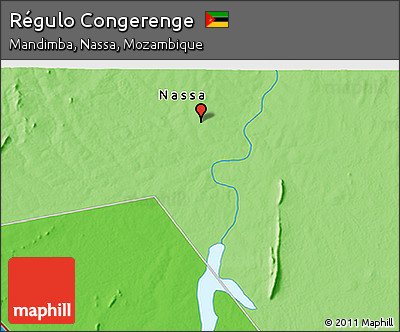 Political 3D Map of Régulo Congerenge