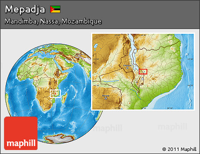 Physical Location Map of Mepadja