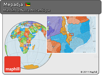 Political Location Map of Mepadja