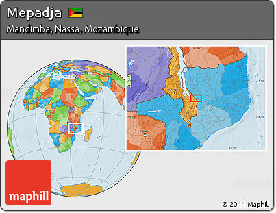 Political Location Map of Mepadja