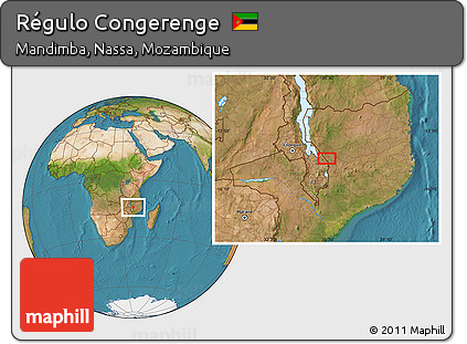 Satellite Location Map of Régulo Congerenge
