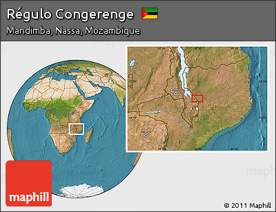 Satellite Location Map of Régulo Congerenge