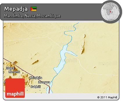 Physical Panoramic Map of Mepadja