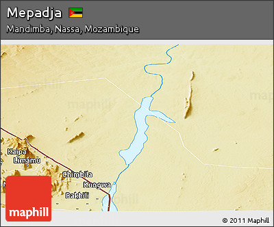 Physical Panoramic Map of Mepadja