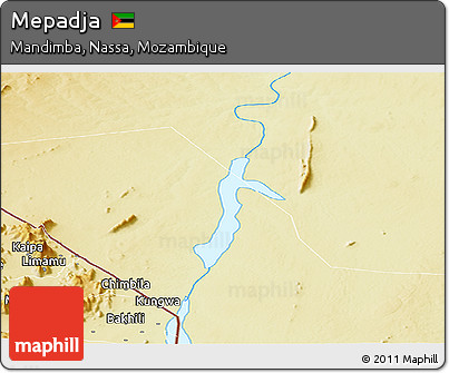 Physical Panoramic Map of Mepadja