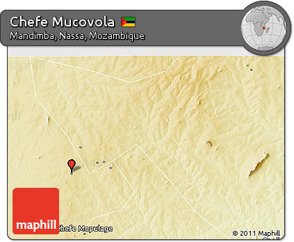 Physical 3D Map of Chefe Mucovola