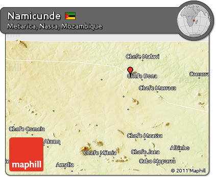 Physical 3D Map of Namicunde