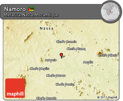 Physical 3D Map of Namoro