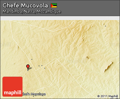 Physical 3D Map of Chefe Mucovola