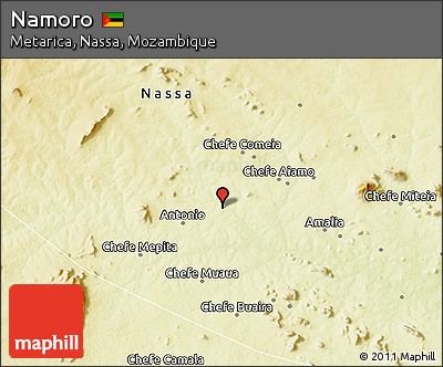Physical 3D Map of Namoro