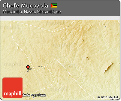 Physical 3D Map of Chefe Mucovola