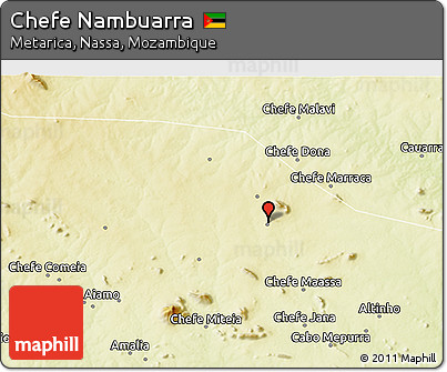 Physical 3D Map of Chefe Nambuarra