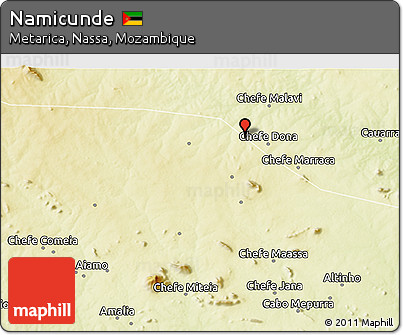 Physical 3D Map of Namicunde