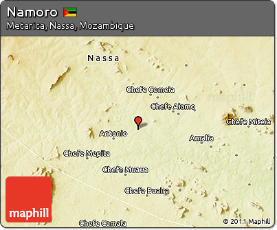 Physical 3D Map of Namoro