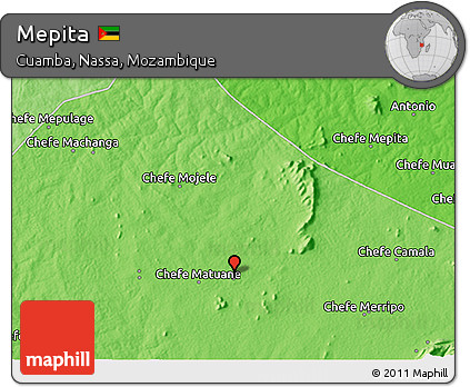 Political 3D Map of Mepita