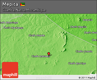 Political 3D Map of Mepita
