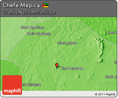 Political 3D Map of Chefe Mepica