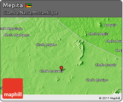 Political 3D Map of Mepita