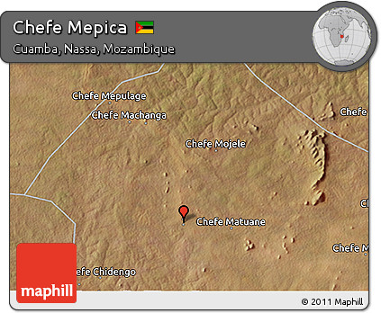 Satellite 3D Map of Chefe Mepica